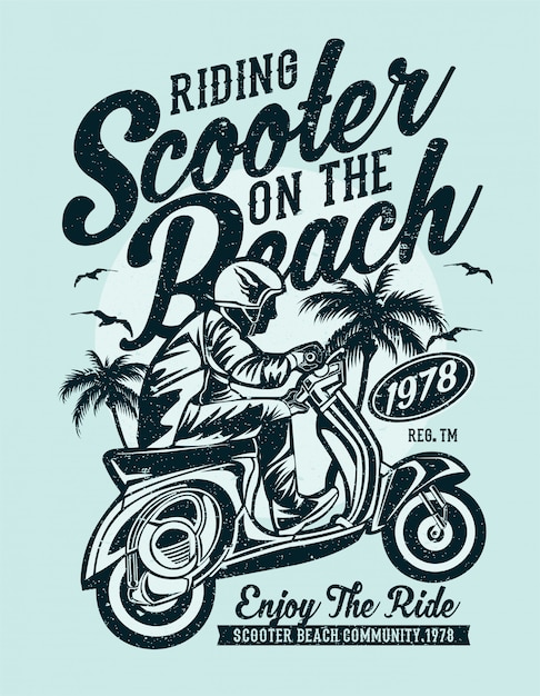 Scooter beach