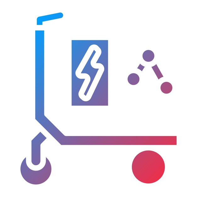 Scooter eléctrico Imagen vectorial de icono compartido Se puede utilizar para el transporte personal