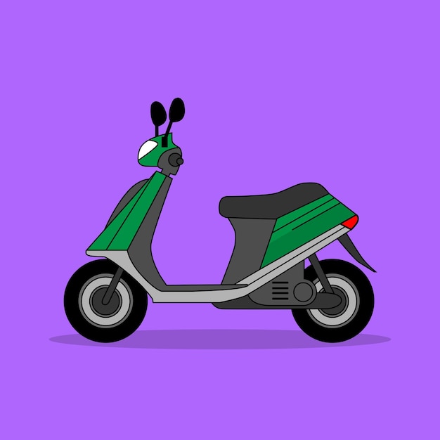 Scooter eléctrico verde