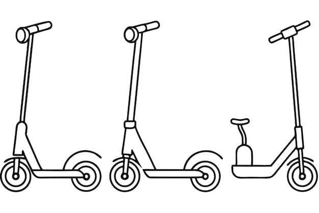 un scooter con un hombre en él y un letrero que dice la palabra cita en él