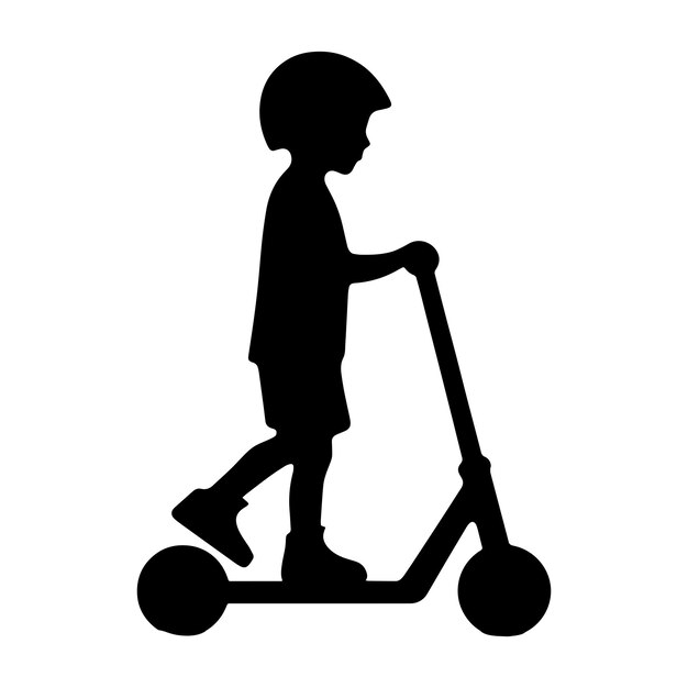 Vector scooter para niños svg