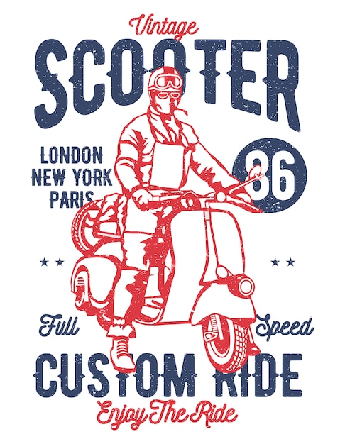 Vector scooter vintage