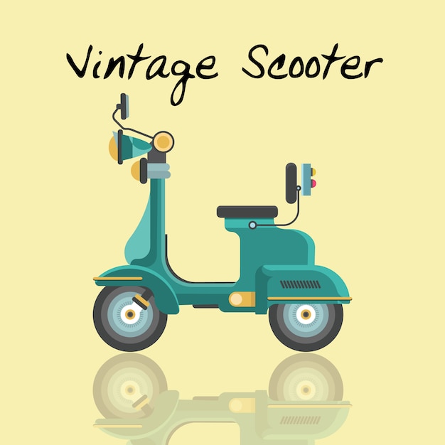 Vector scooter vintage