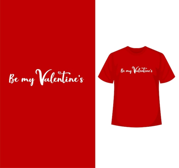 Sé mi cita de san valentín elementos de diseño de camiseta diseño de caligrafía