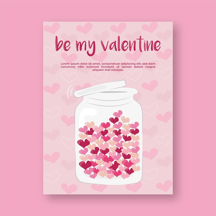 Sé mi plantilla de tarjeta de San Valentín