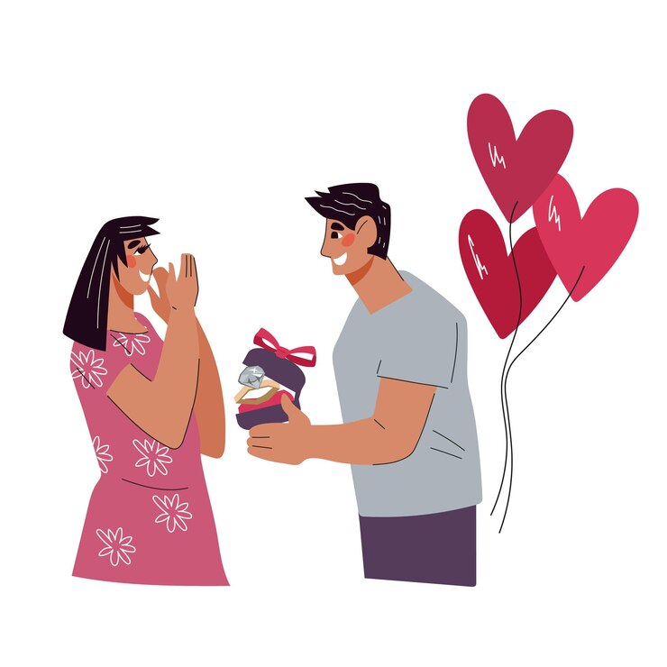 Vector sé mío idea romántica de declaración de amor y propuesta de matrimonio vector
