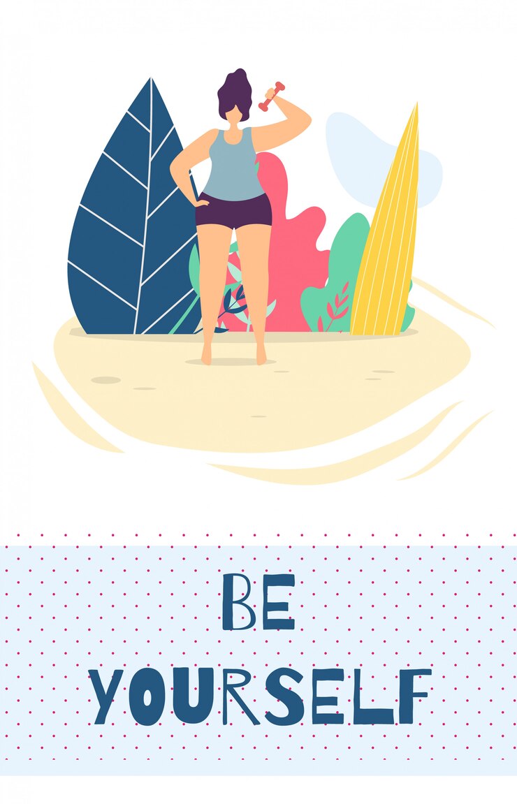Vector sea una plantilla de tarjeta plana de diseño de motivación