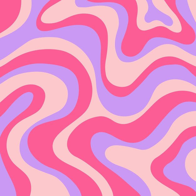 Seamless Colorful Abstract Wavy Background