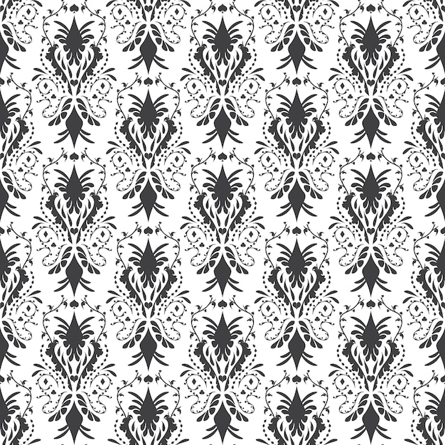 Seamless Damask Decorative Pattern and Texture