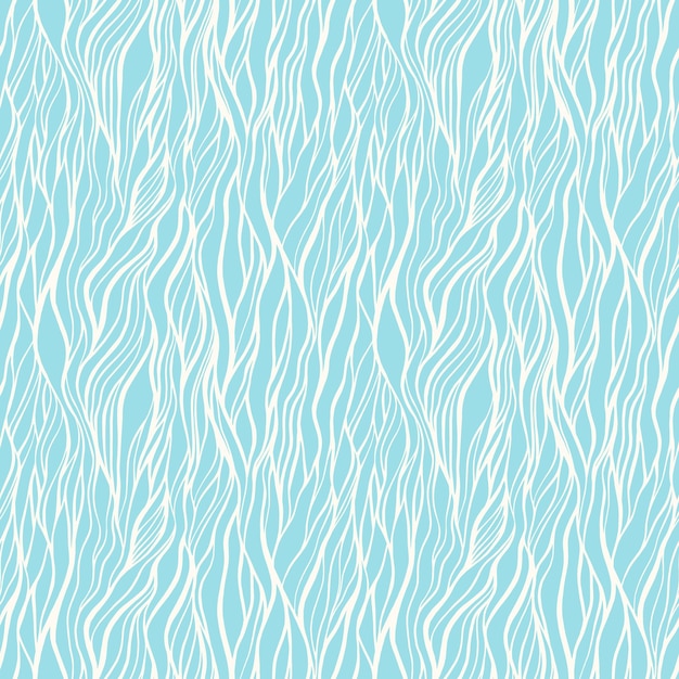 seamless, patrón, con, garabato, ondas, ornamento