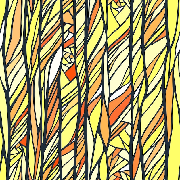 seamless, patrón, con, garabato, ornamento