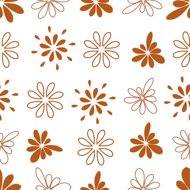 Vector seamless patrones florales