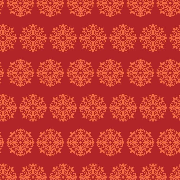 Seamless Pattern Floral Vector Background