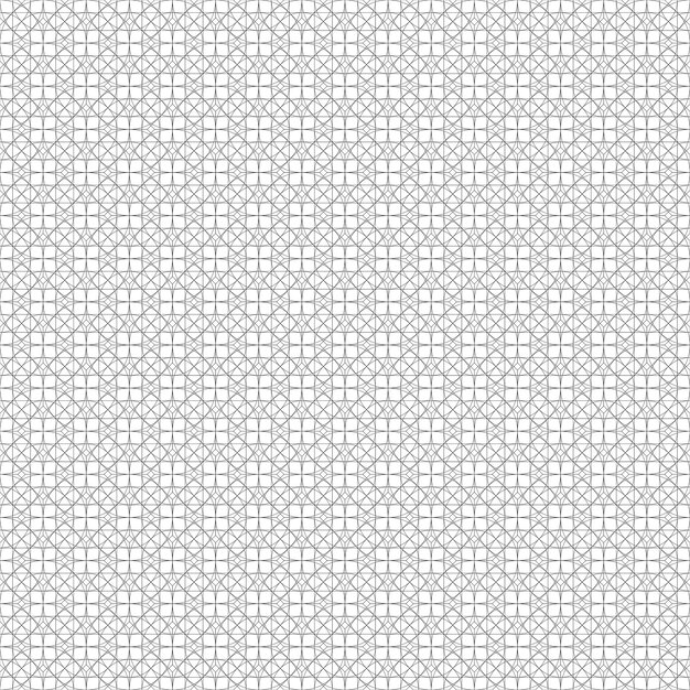 Seamless vector azulejo patrón geométrico gris sobre fondo blanco.