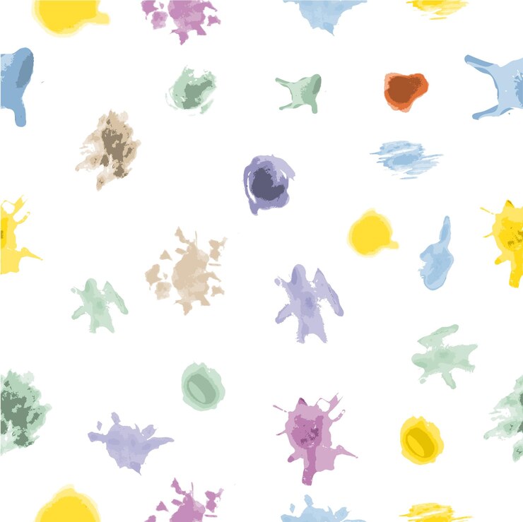 Vector seamless vector childish color pastel splash o splat para fondo de fondo cubrir papel de envolver u otro