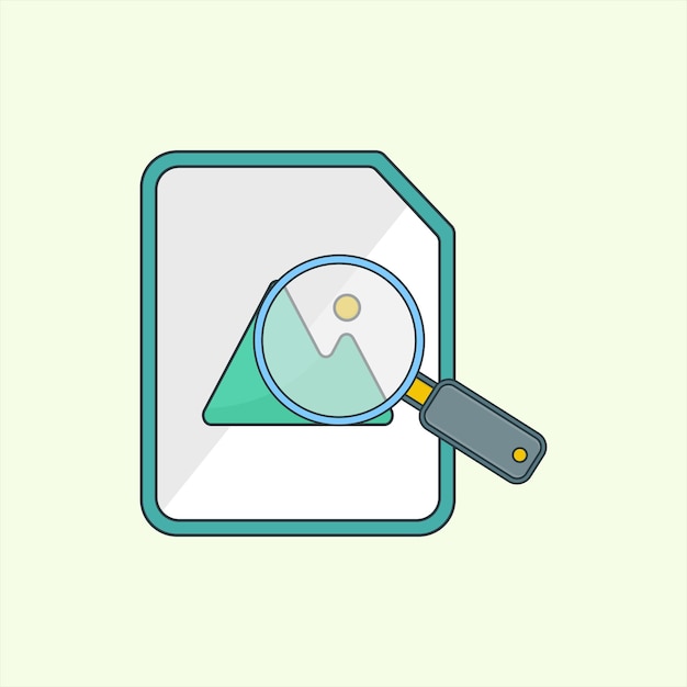 Search Image icon icon related to design elements suitable for web site app user interfaceselement printable etc flat icon style simple vector design editable