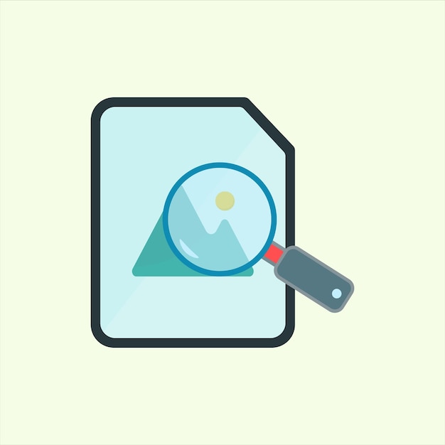 Search Image icon icon related to design elements suitable for web site app user interfaceselement printable etc flat icon style simple vector design editable
