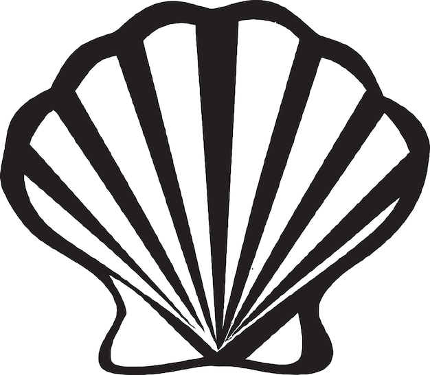 Seaside delight a seashell vector logo design