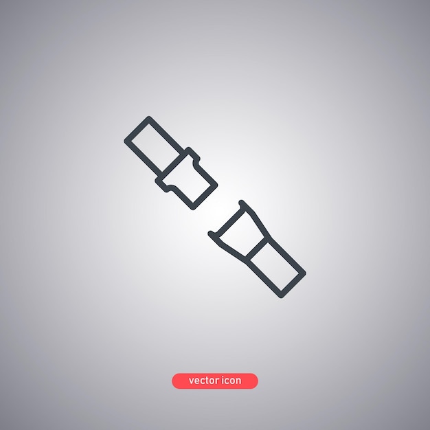 seat_belt_icon ilustración vectorial