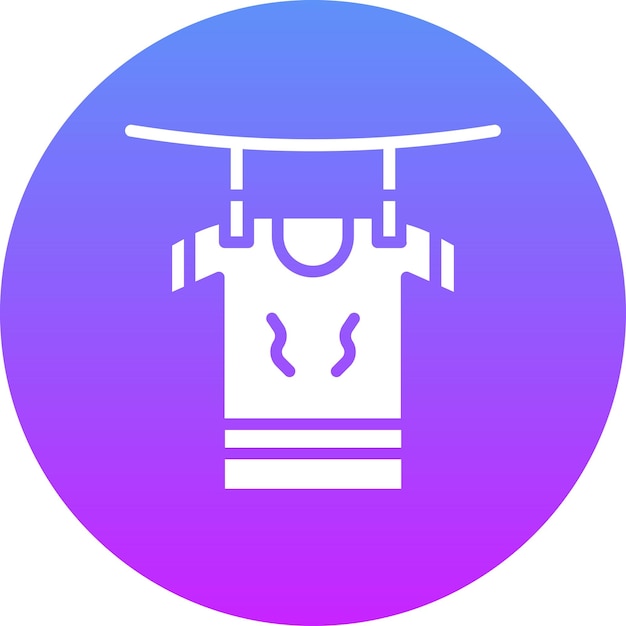 Secado de ropa Ilustración del icono vectorial del conjunto de iconos de la rutina de higiene