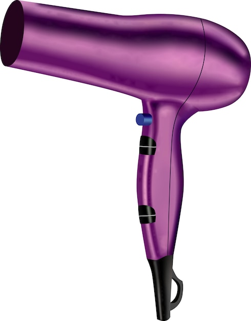 Vector secador de cabello aislado