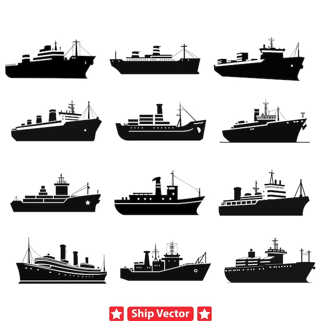 Secretos submarinos Siluetas misteriosas de buques submarinos para proyectos y temas intrigantes