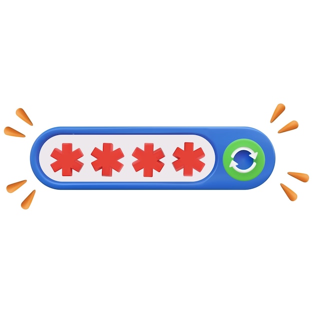 Secure Password Input Field with GenerateRefresh Icon