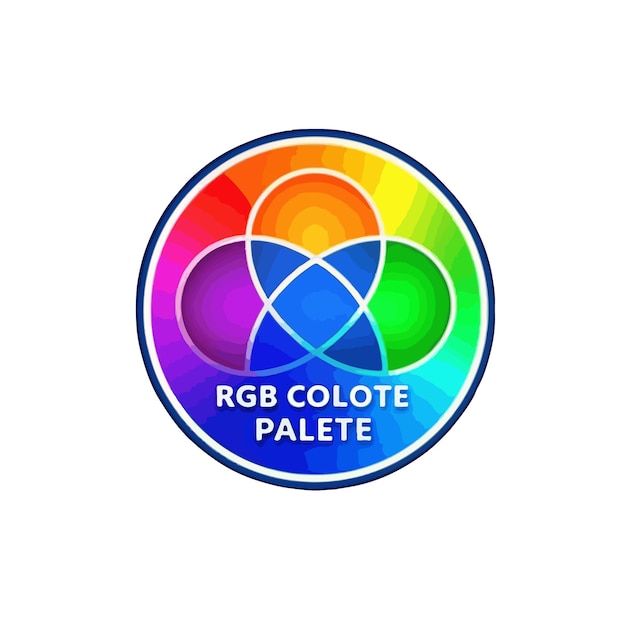 Segmentos de círculo de color arco iris