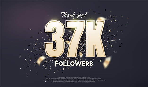 Los seguidores diseñan una celebración de logros de 37 mil números únicos con oro de lujo