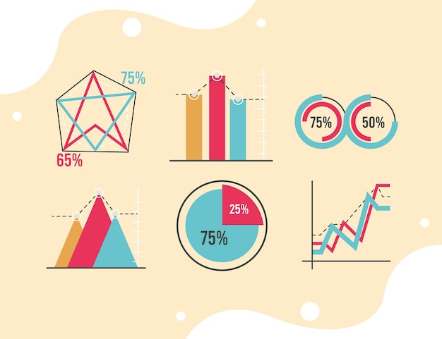 Seis estadísticas de infografías