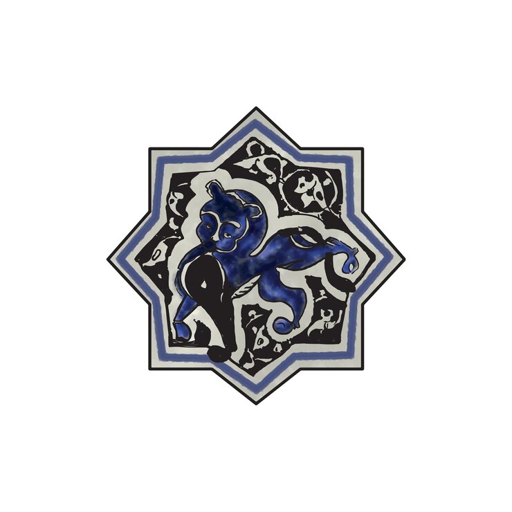 Selcuklu mosaicos patrón de arquitectura de Anatolia figura islámica