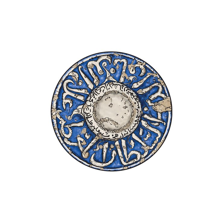 Vector selcuklu mosaicos patrón de arquitectura de anatolia figura islámica