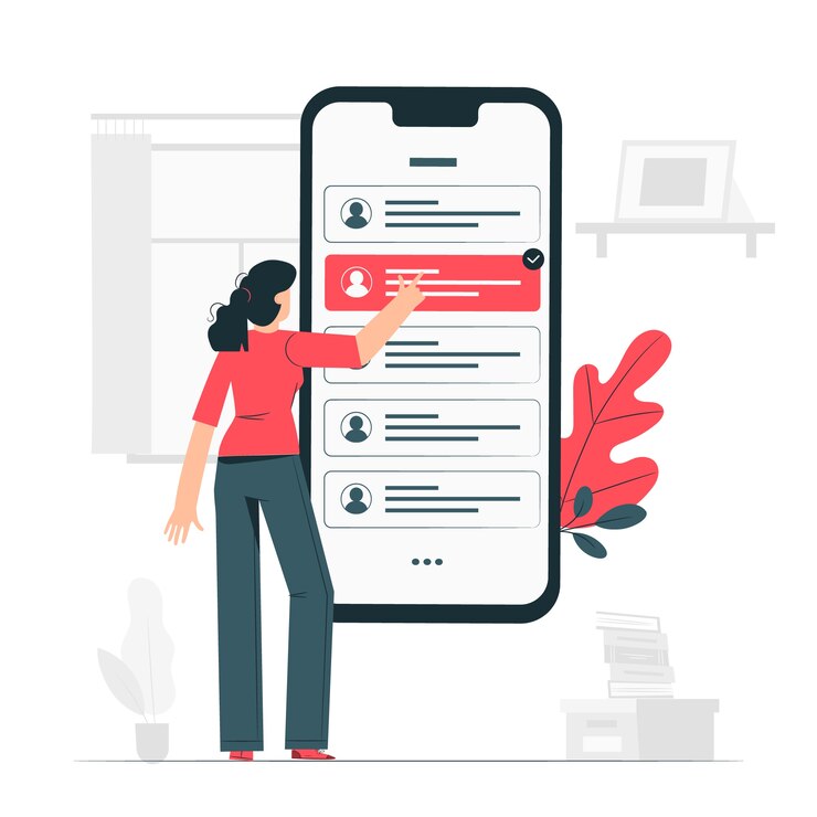 Vector seleccionar ilustración del concepto