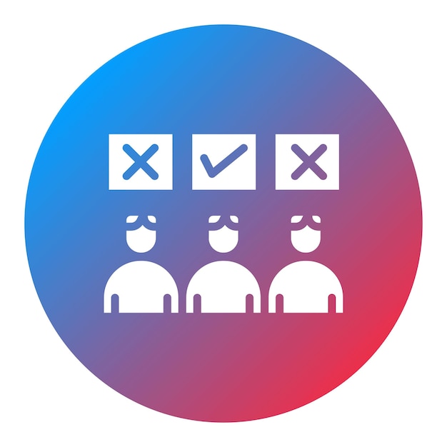 Seleccionar la imagen vectorial del icono del empleado Se puede utilizar para la gestión del personal