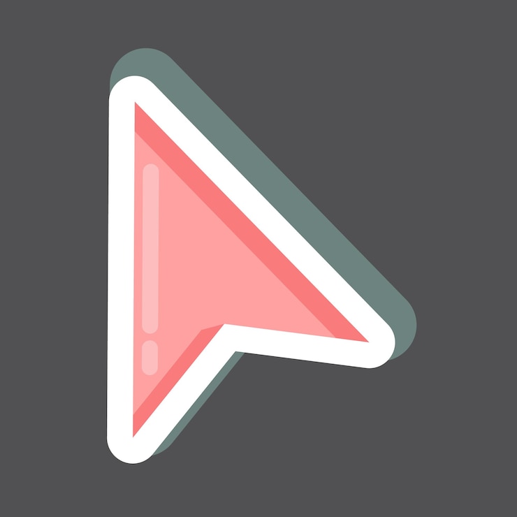 Vector selector de pegatinas relacionado con el símbolo de las herramientas de diseño gráfico editable