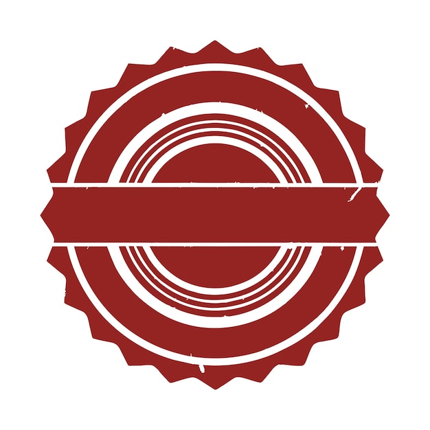 sello en blanco grunge rojo circular con espacio de copia para el texto aislado en vector de fondo blanco