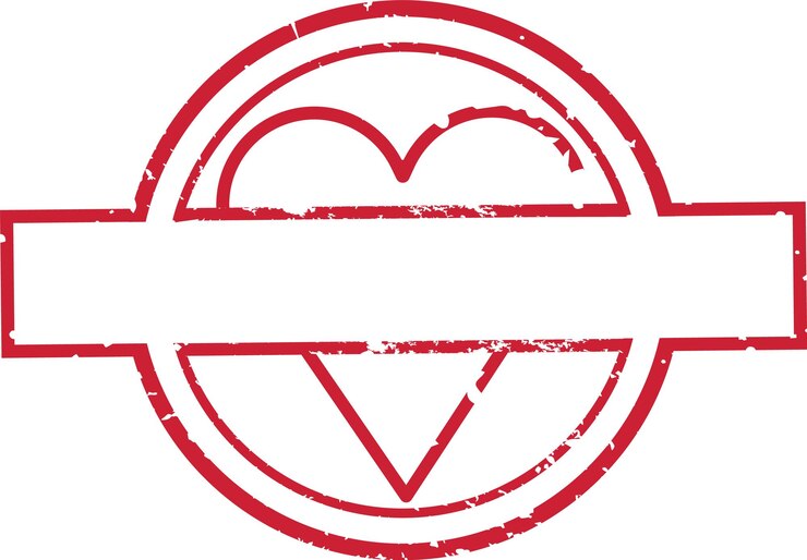 Vector sello del día de san valentín con corazón