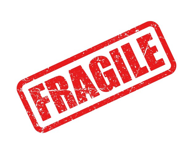 Sello frágil aislado