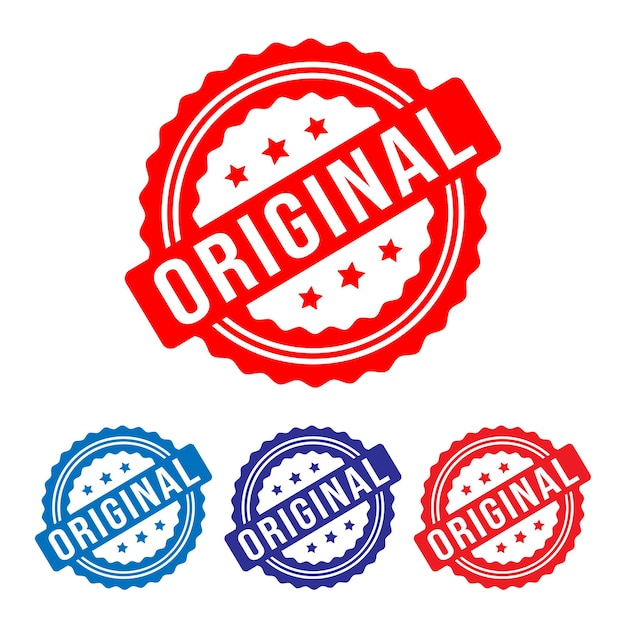 Sello de goma original Ilustración vectorial de diseño