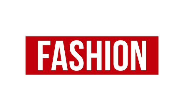Sello de moda sello de goma rojo sobre fondo blanco sello de moda signo sello de la moda