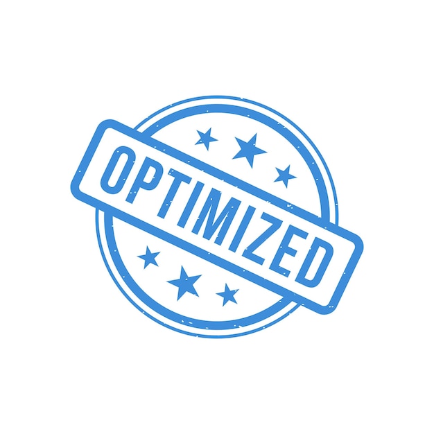 Sello optimizado Signo redondo Grunge optimizado