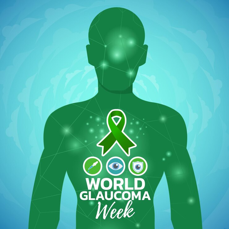 Vector semana mundial del glaucoma vector banner cartel flyer tarjeta de felicitación para redes sociales