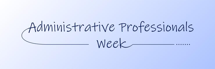 Vector semana de los profesionales administrativos. la última semana completa de abril.