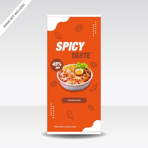 Vector semblante de diseño de promoción de la tienda de comida picante y caliente de seblak