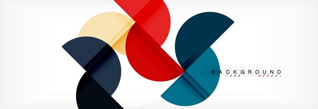Semicírculo fondo abstracto diseño de patrones geométricos modernos plantilla de diseño de presentación de negocios o tecnología folleto o patrón de volante o banner web geométrico