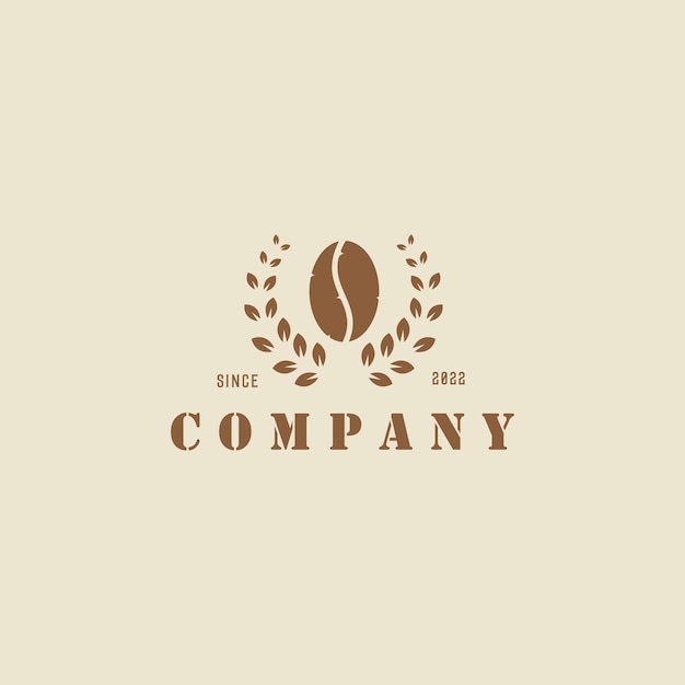 SEMILLAS CAFÉ VINTAGE LOGO DISEÑO GRÁFICO VECTORIAL ILUSTRACIÓN SÍMBOLOS ICONO