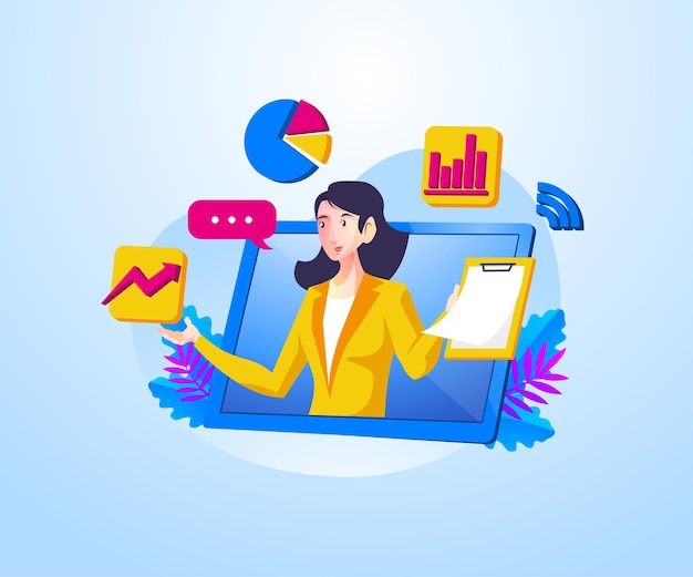 Seminarios web en línea con temas de presentación empresarial