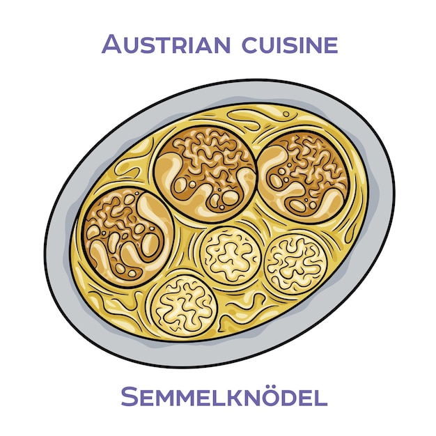 Semmelknodel es un plato tradicional bávaro hecho de panes rancios, cebollas, huevos y leche