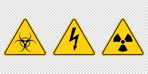 Señal de advertencia de peligro Ilustración vectorial