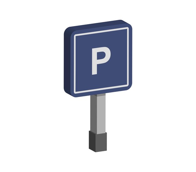 Vector señal de aparcamiento